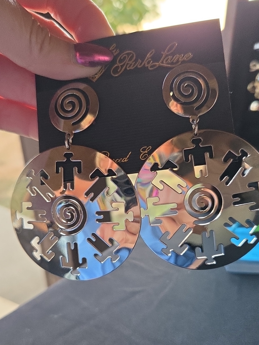 Park Lane Zymz Cutout Disc Drop Earrings- Vaulted Item